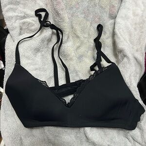 Black American Eagle Real Happy Wireless Lace Bra